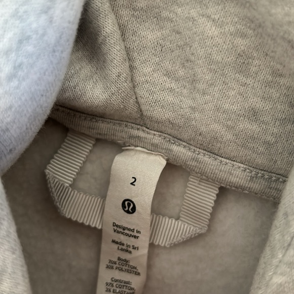 Lululemon grey hoodie size 2! (lower price if needed) - Picture 3 of 6